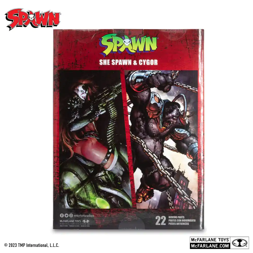 Spawn She Spawn & Cygor (Gold Label) 2 db-os akciófigura csomag 18 cm termékfotó