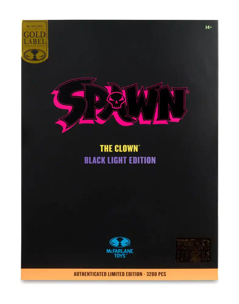 Spawn The Clown (Black Light Edition) (Gold Label) akciófigura 30 cm termékfotó