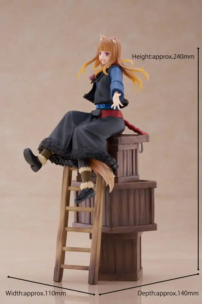 Spice and Wolf: Merchant Meets The Wise Wolf Dressta Holo PVC szobor figura 24 cm termékfotó