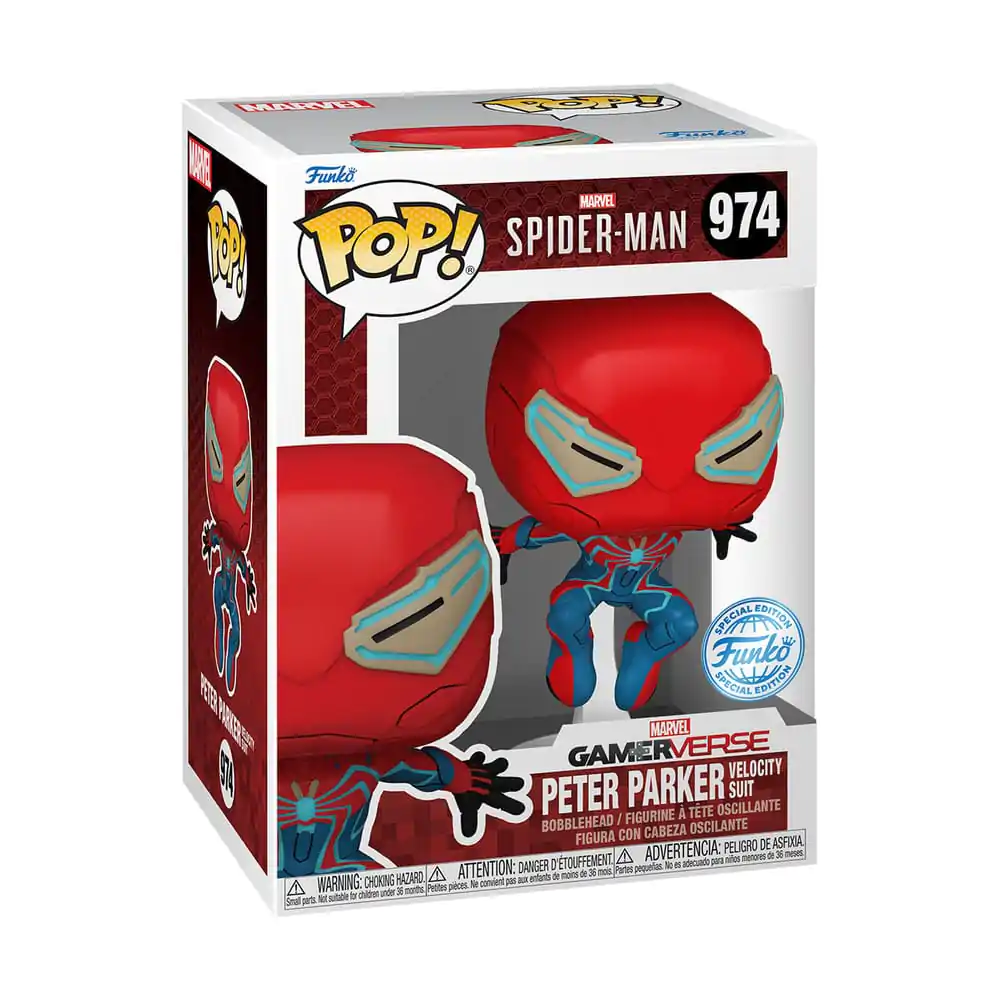 Spider-Man 2 Funko POP! Games Vinyl figura Velocity Suit Exkluzív 9 cm termékfotó