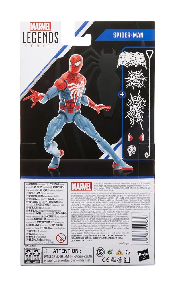 Spider-Man 2 Marvel Legends Gamerverse Spider-Man akciófigura 15 cm termékfotó