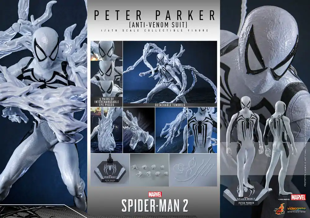 Spider-Man 2 Video Game Masterpiece 1/6 Peter Parker (Anti-Venom Suit) akciófigura 30 cm termékfotó