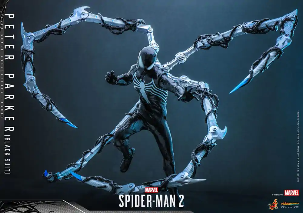 Spider-Man 2 Video Game Masterpiece 1/6 Peter Parker (Black Suit) akciófigura 30 cm termékfotó