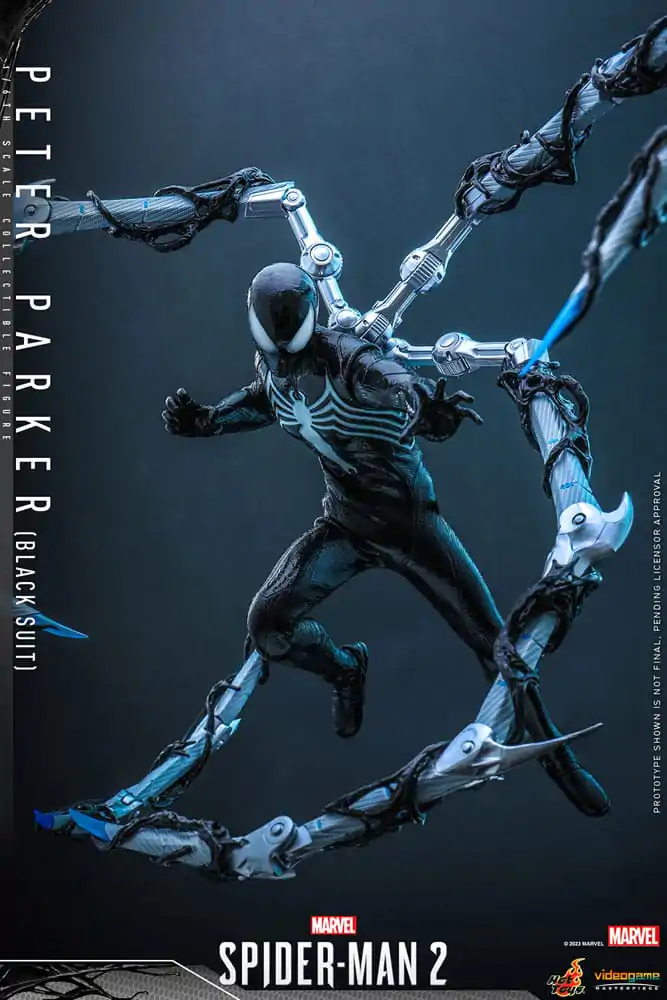 Spider-Man 2 Video Game Masterpiece 1/6 Peter Parker (Black Suit) akciófigura 30 cm termékfotó