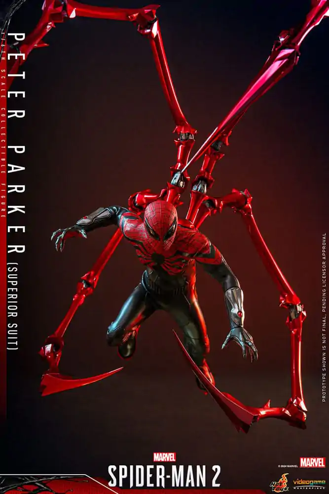 Spider-Man 2 Video Game Masterpiece 1/6 Peter Parker (Superior Suit) akciófigura 30 cm termékfotó