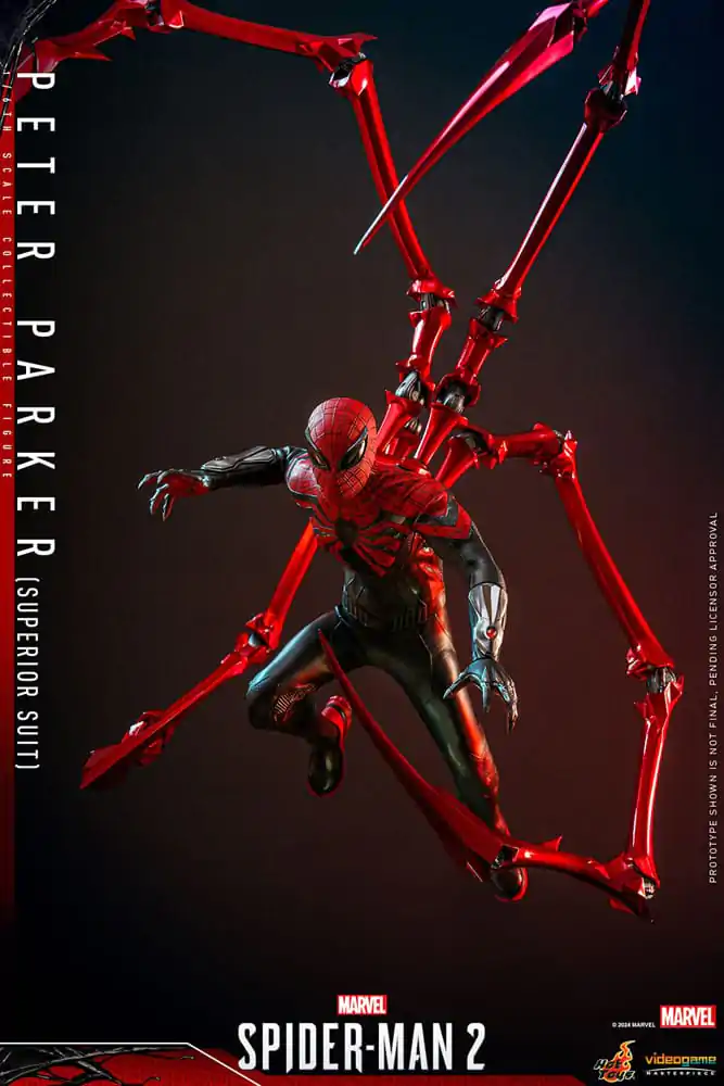 Spider-Man 2 Video Game Masterpiece 1/6 Peter Parker (Superior Suit) akciófigura 30 cm termékfotó