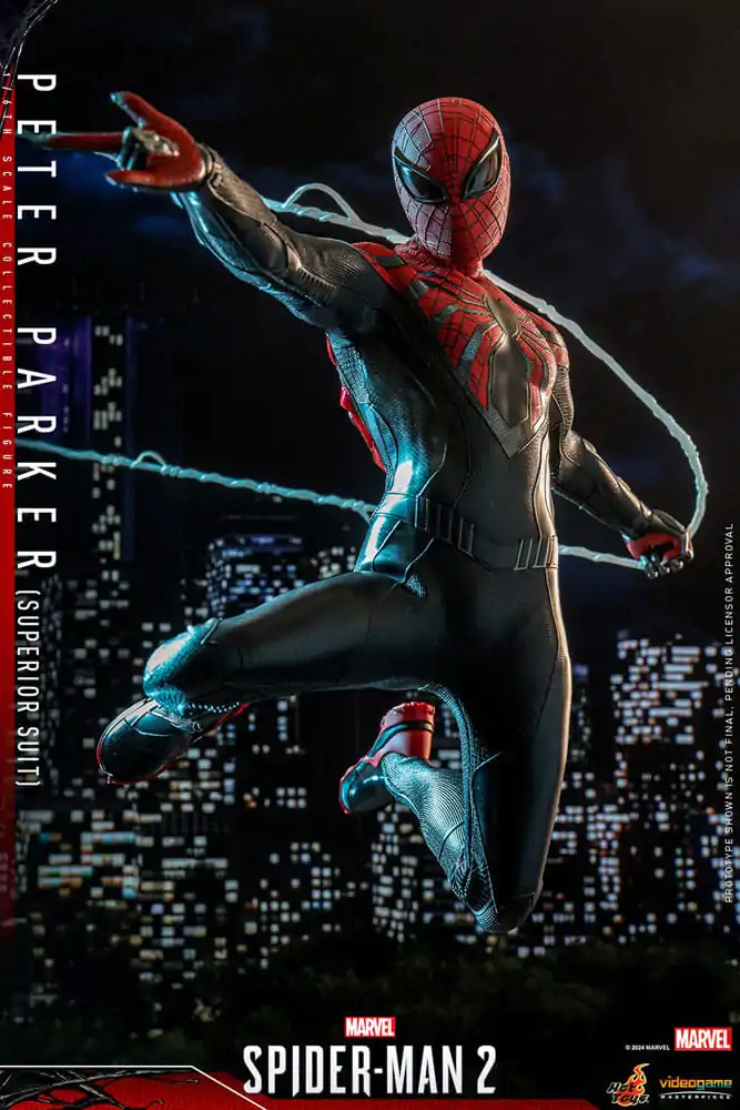 Spider-Man 2 Video Game Masterpiece 1/6 Peter Parker (Superior Suit) akciófigura 30 cm termékfotó