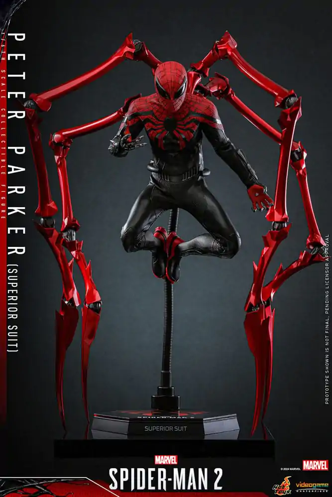 Spider-Man 2 Video Game Masterpiece 1/6 Peter Parker (Superior Suit) akciófigura 30 cm termékfotó