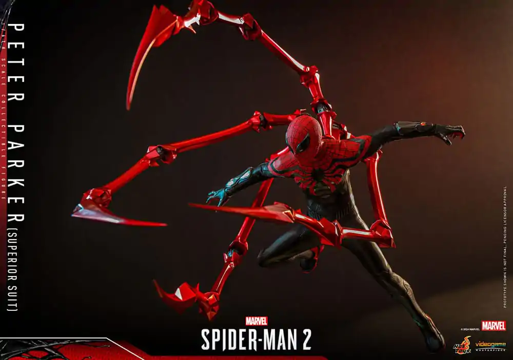 Spider-Man 2 Video Game Masterpiece 1/6 Peter Parker (Superior Suit) akciófigura 30 cm termékfotó