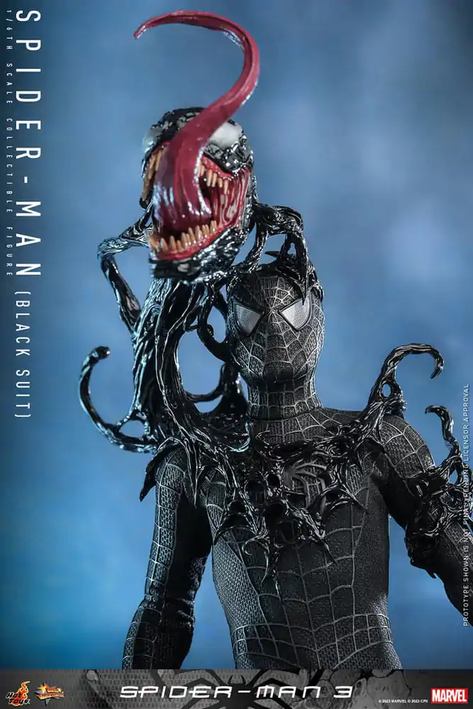 Spider-Man 3 Movie Masterpiece 1/6 Spider-Man (Black Suit) akciófigura 30 cm termékfotó