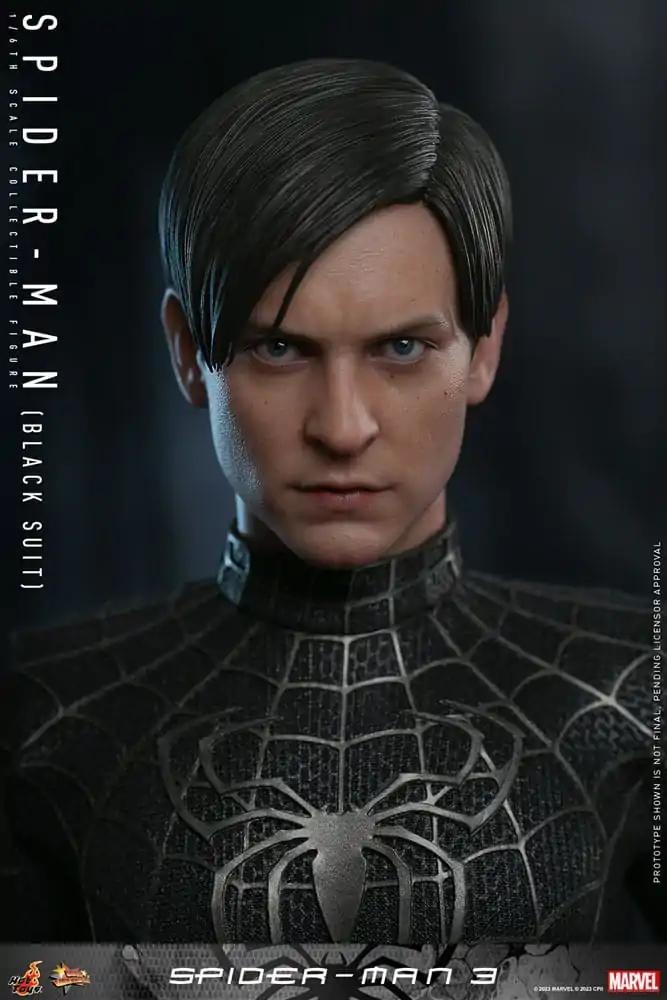 Spider-Man 3 Movie Masterpiece 1/6 Spider-Man (Black Suit) akciófigura 30 cm termékfotó