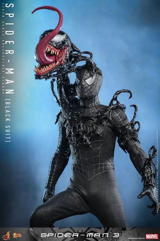 Spider-Man 3 Movie Masterpiece 1/6 Spider-Man (Black Suit) akciófigura 30 cm termékfotó