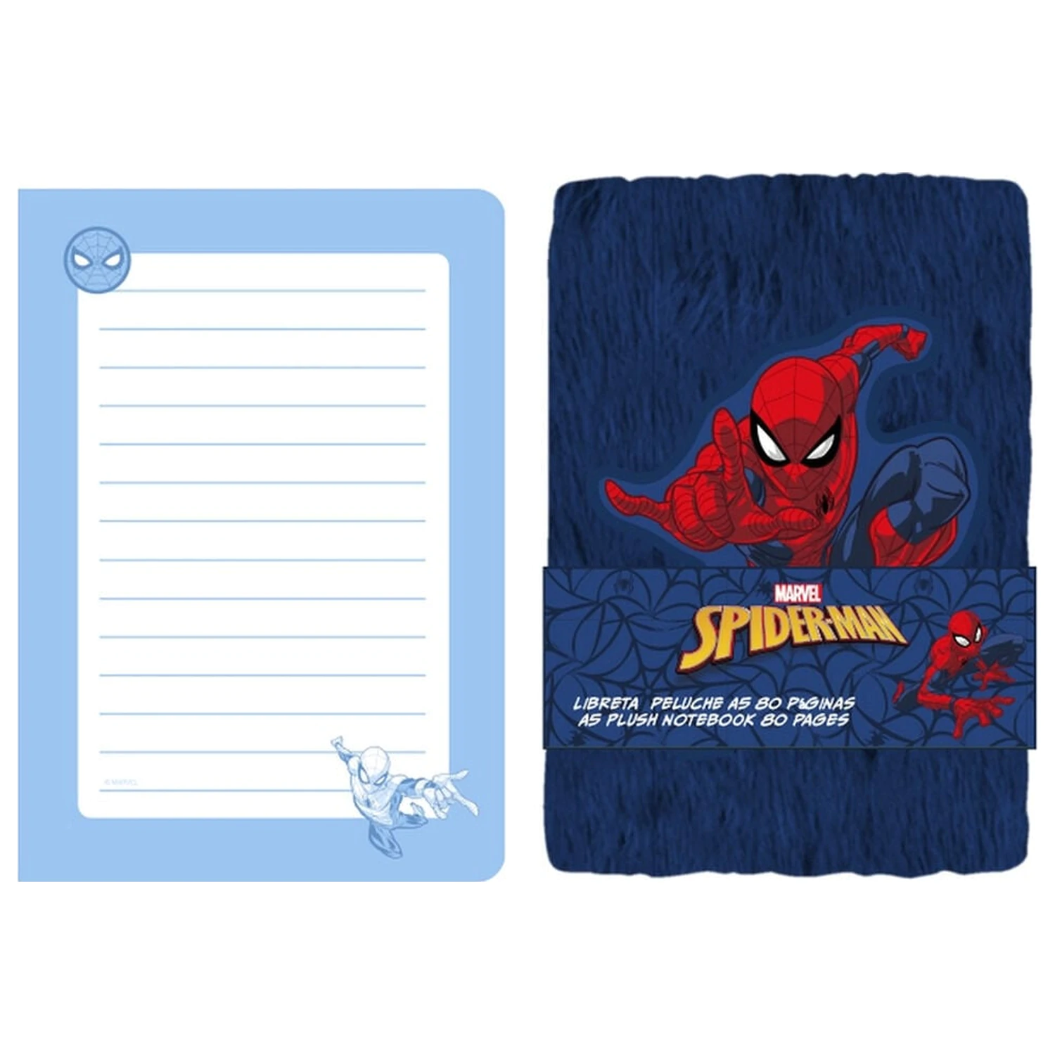 Spider-Man A5 plüss jegyzetfüzet termékfotó