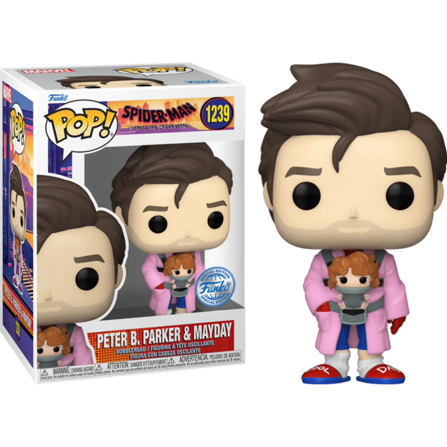 Spider-Man: Across the Spider-Verse Funko POP! Vinyl figura Peter B. Parker & Mayday 9 cm termékfotó