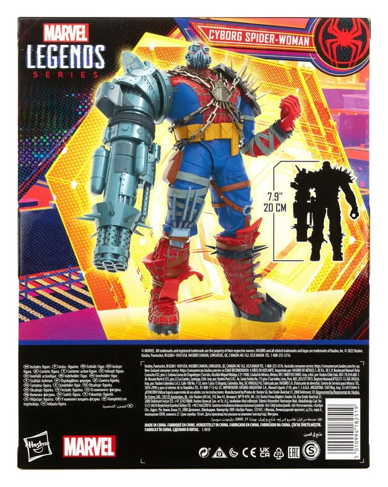 Spider-Man: Across the Spider-Verse Marvel Legends Deluxe Cyborg Spider-Woman akciófigura 15 cm termékfotó