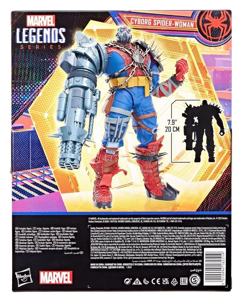 Spider-Man: Across the Spider-Verse Marvel Legends Deluxe Cyborg Spider-Woman akciófigura 15 cm termékfotó