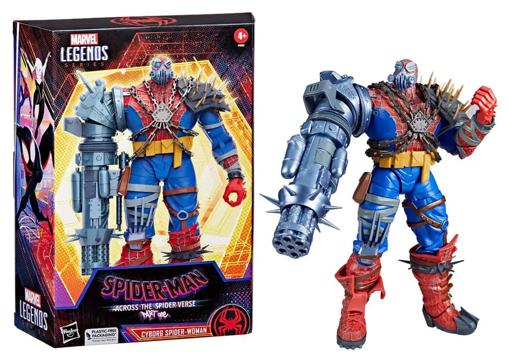 Spider-Man: Across the Spider-Verse Marvel Legends Deluxe Cyborg Spider-Woman akciófigura 15 cm termékfotó