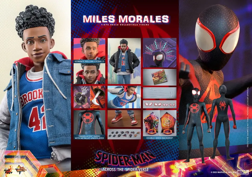 Spider-Man: Across the Spider-Verse Movie Masterpiece 1/6 Miles Morales akciófigura 29 cm termékfotó