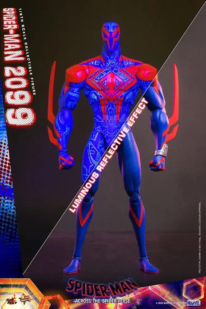 Spider-Man: Across the Spider-Verse Movie Masterpiece 1/6 Spider-Man 2099 akciófigura 33 cm termékfotó