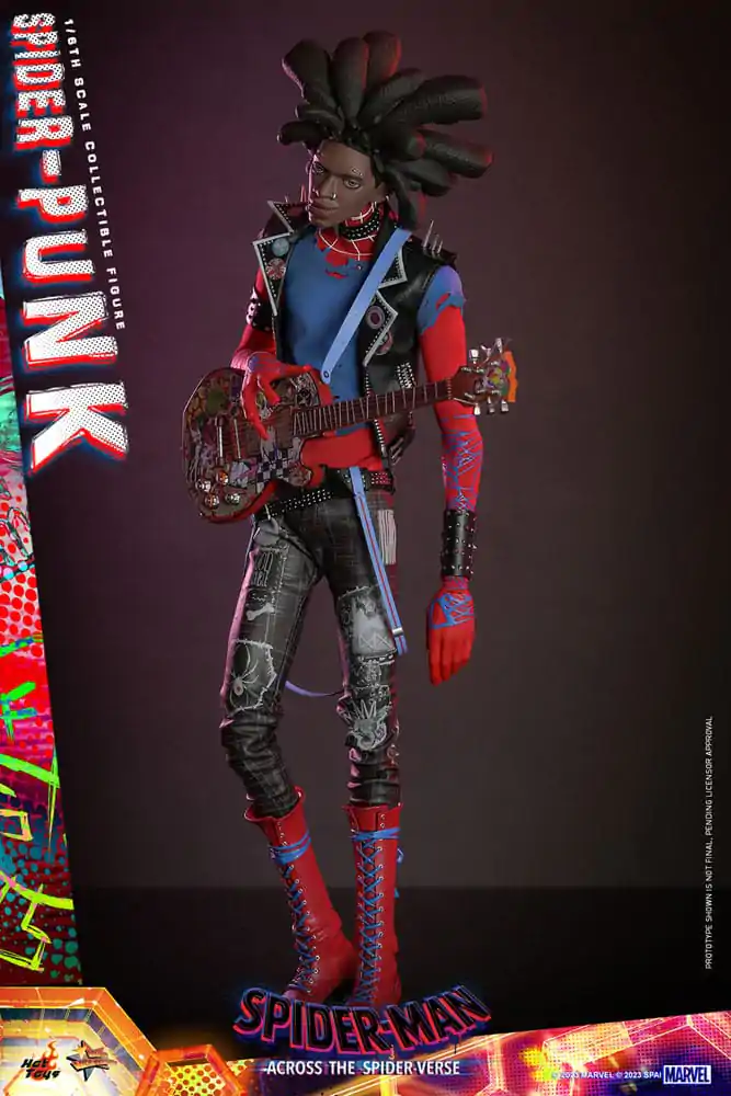 Spider-Man: Across the Spider-Verse Movie Masterpiece 1/6 Spider-Punk akciófigura 32 cm termékfotó