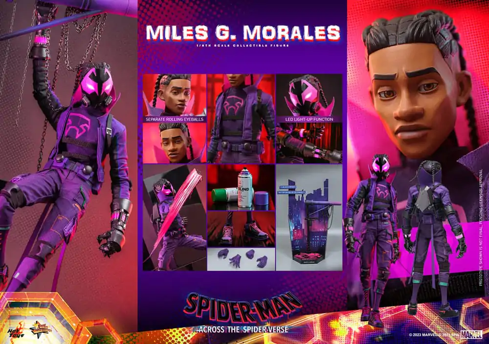 Spider-Man: Across the Spider-Verse Movie Masterpiece 1/6 Spider-Punk akciófigura 32 cm termékfotó