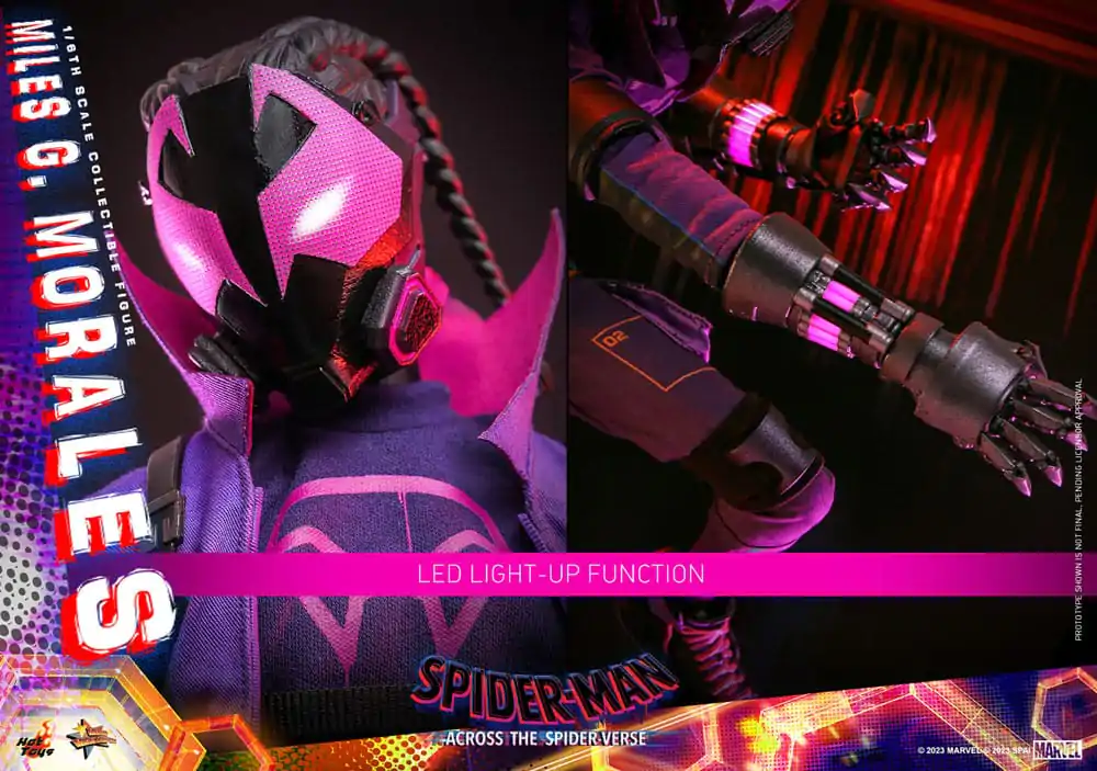 Spider-Man: Across the Spider-Verse Movie Masterpiece 1/6 Spider-Punk akciófigura 32 cm termékfotó