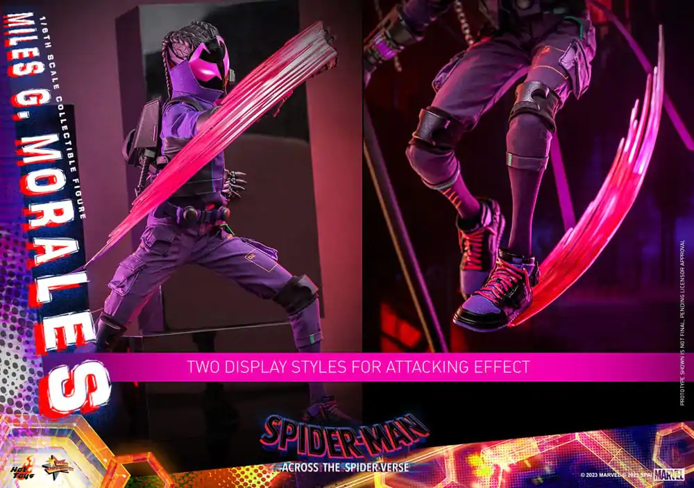 Spider-Man: Across the Spider-Verse Movie Masterpiece 1/6 Spider-Punk akciófigura 32 cm termékfotó