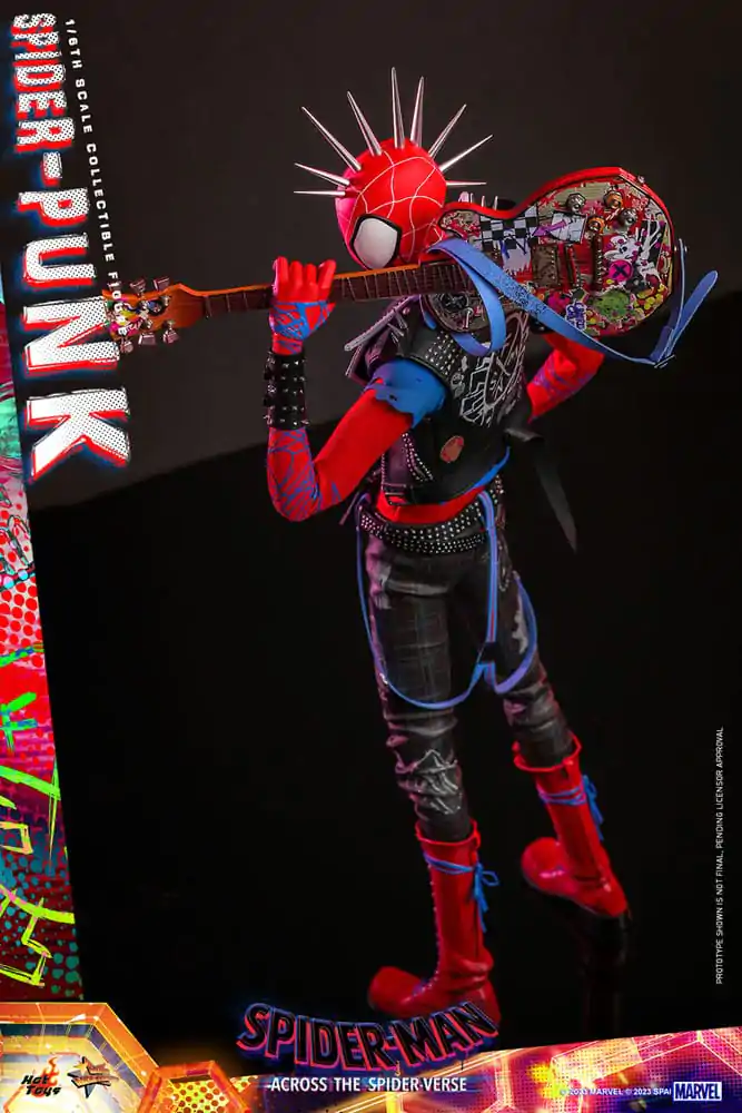 Spider-Man: Across the Spider-Verse Movie Masterpiece 1/6 Spider-Punk akciófigura 32 cm termékfotó