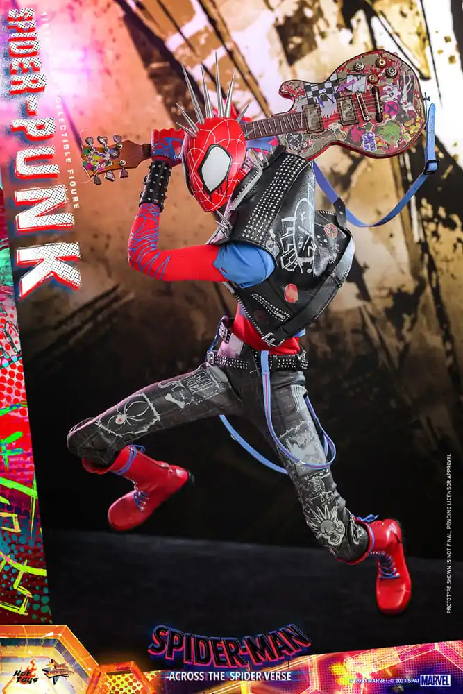 Spider-Man: Across the Spider-Verse Movie Masterpiece 1/6 Spider-Punk akciófigura 32 cm termékfotó