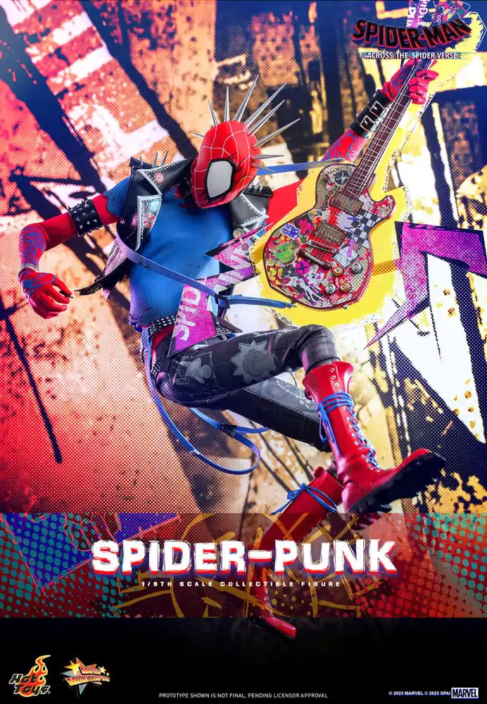 Spider-Man: Across the Spider-Verse Movie Masterpiece 1/6 Spider-Punk akciófigura 32 cm termékfotó