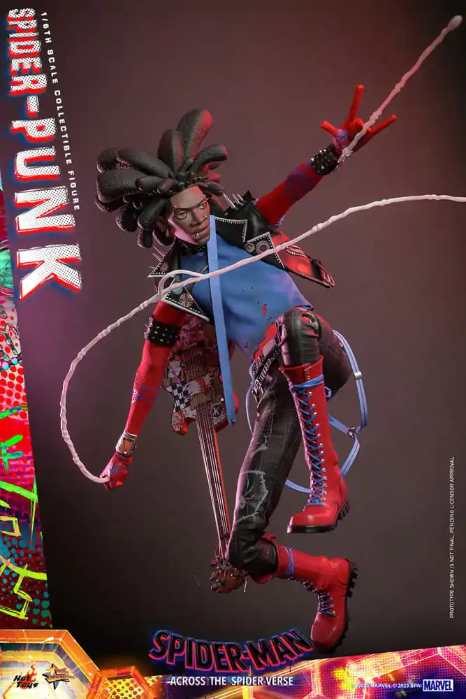 Spider-Man: Across the Spider-Verse Movie Masterpiece 1/6 Spider-Punk akciófigura 32 cm termékfotó