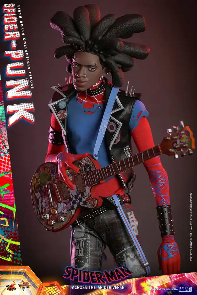 Spider-Man: Across the Spider-Verse Movie Masterpiece 1/6 Spider-Punk akciófigura 32 cm termékfotó