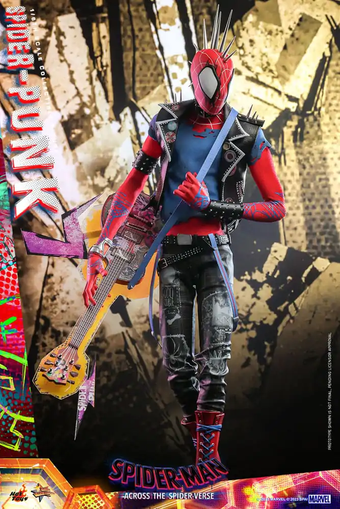 Spider-Man: Across the Spider-Verse Movie Masterpiece 1/6 Spider-Punk akciófigura 32 cm termékfotó