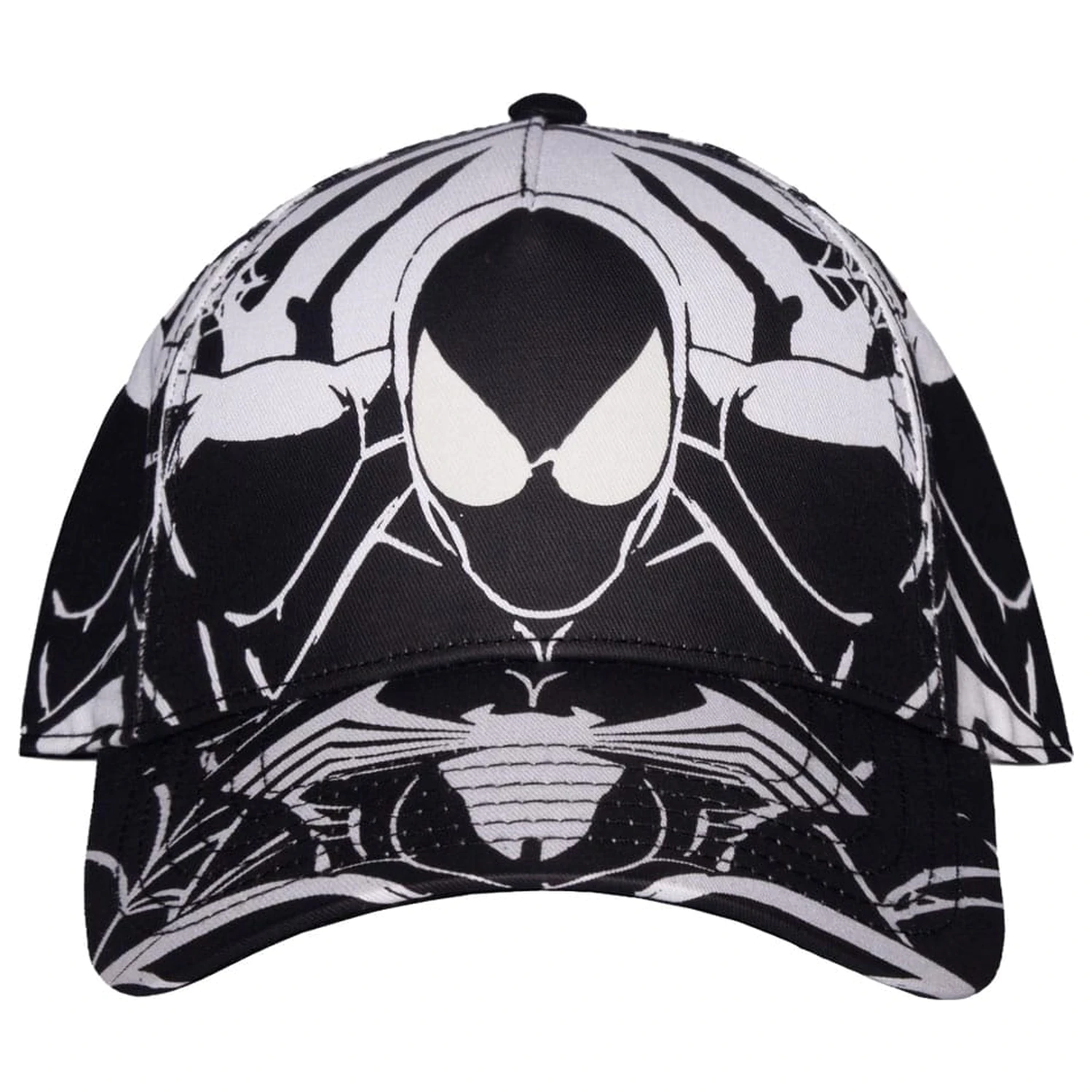 Spider-Man Black & White All-over-Print Baseball sapka termékfotó