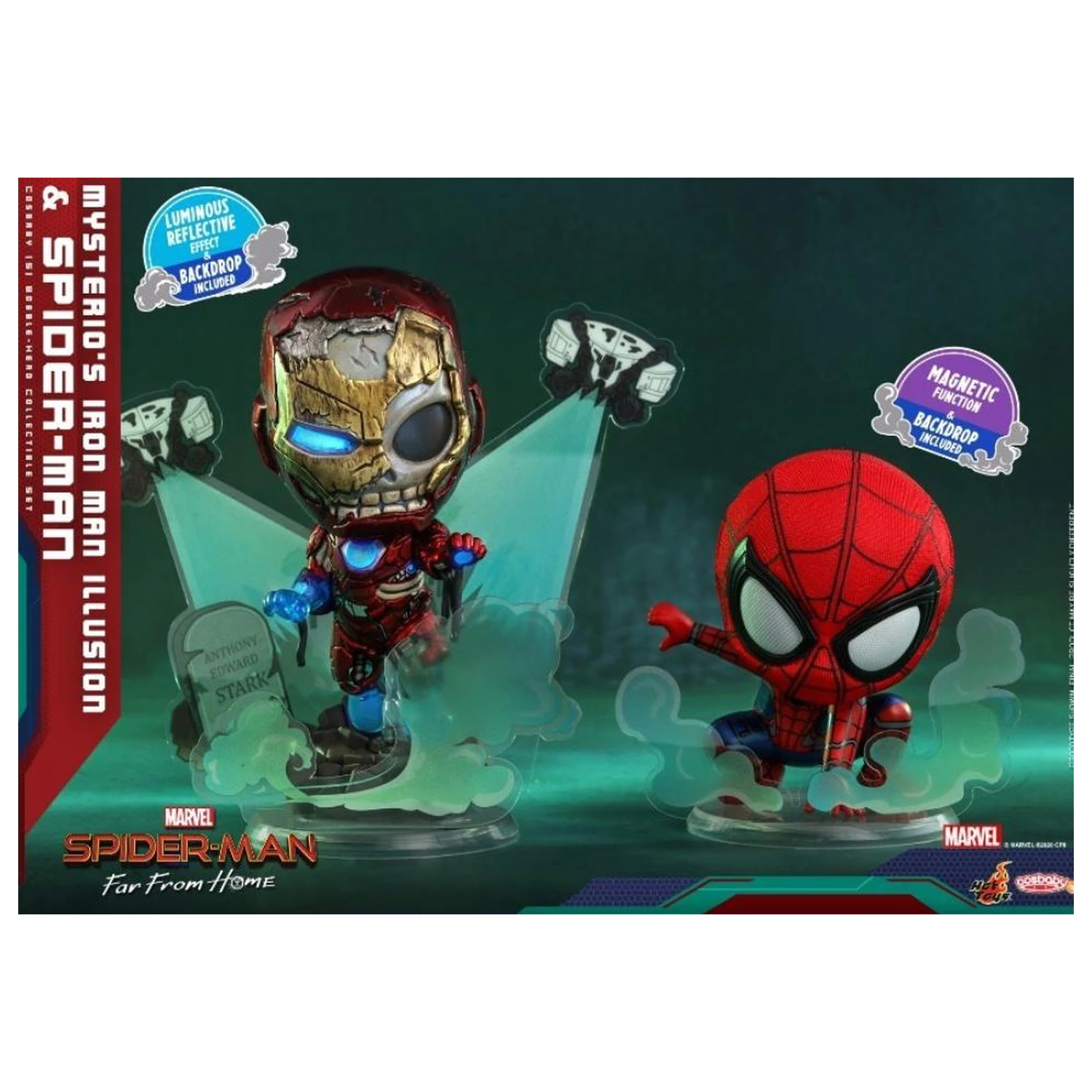 Spider-Man Cosbaby Wave 3 Mysterio's Iron Man Illusion & Spider termékfotó