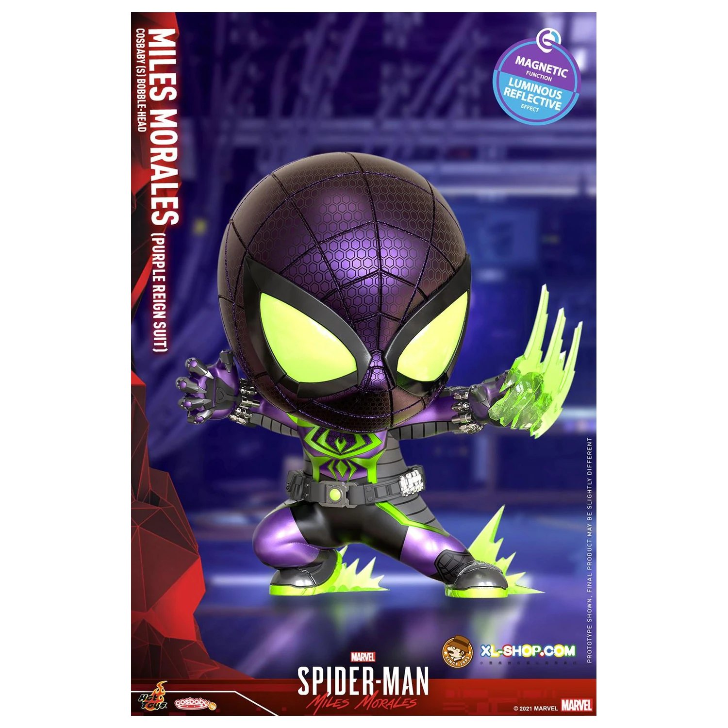 Spider-Man Cosbaby Wave 5 Miles Morales Purple Reign Suit termékfotó