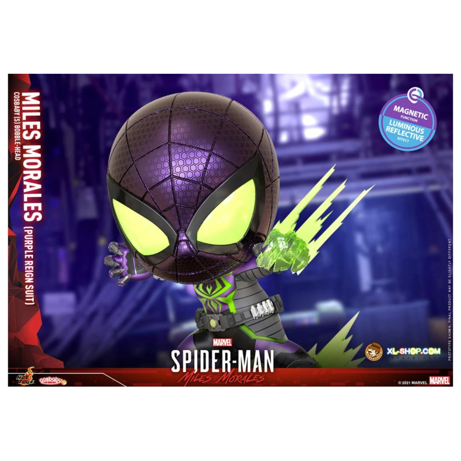 Spider-Man Cosbaby Wave 5 Miles Morales Purple Reign Suit termékfotó