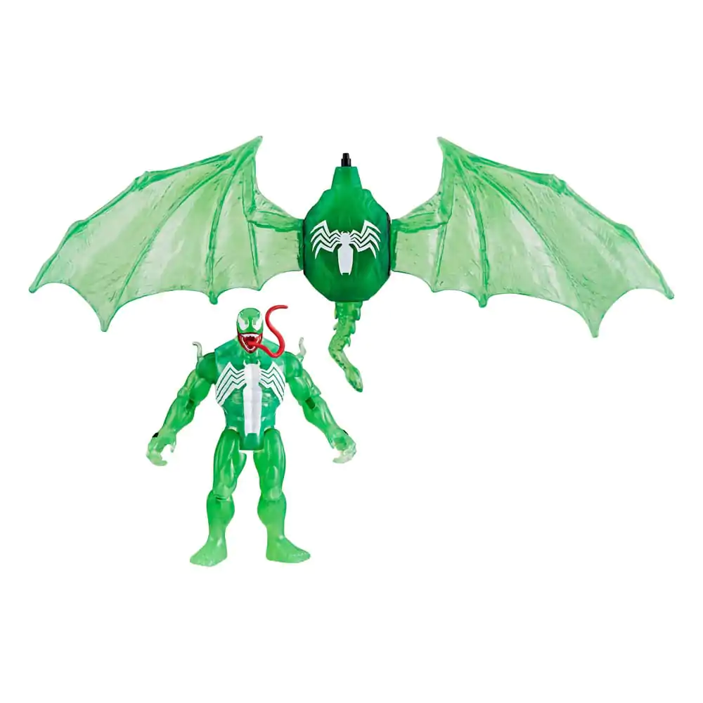 Spider-Man Epic Hero Series Web Splashers Green Symbiote Hydro Wing Blast akciófigura 10 cm termékfotó