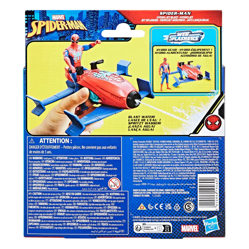 Spider-Man Epic Hero Series Web Splashers Spider-Man Hydro Jet Blast akciófigura 10 cm termékfotó