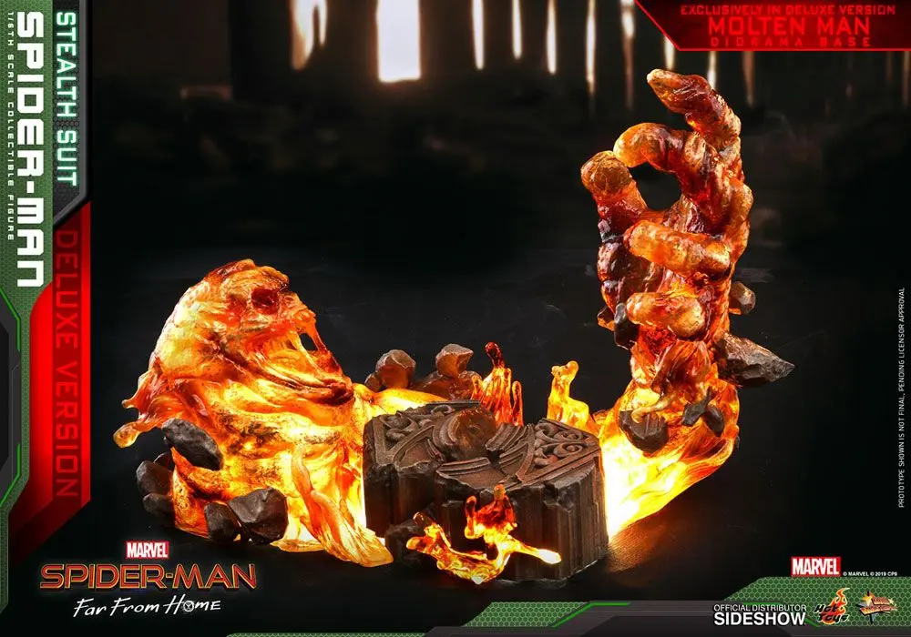 Spider-Man: Far From Home MM 1/6 Spider-Man (Stealth Suit) Deluxe Version akciófigura 29 cm termékfotó
