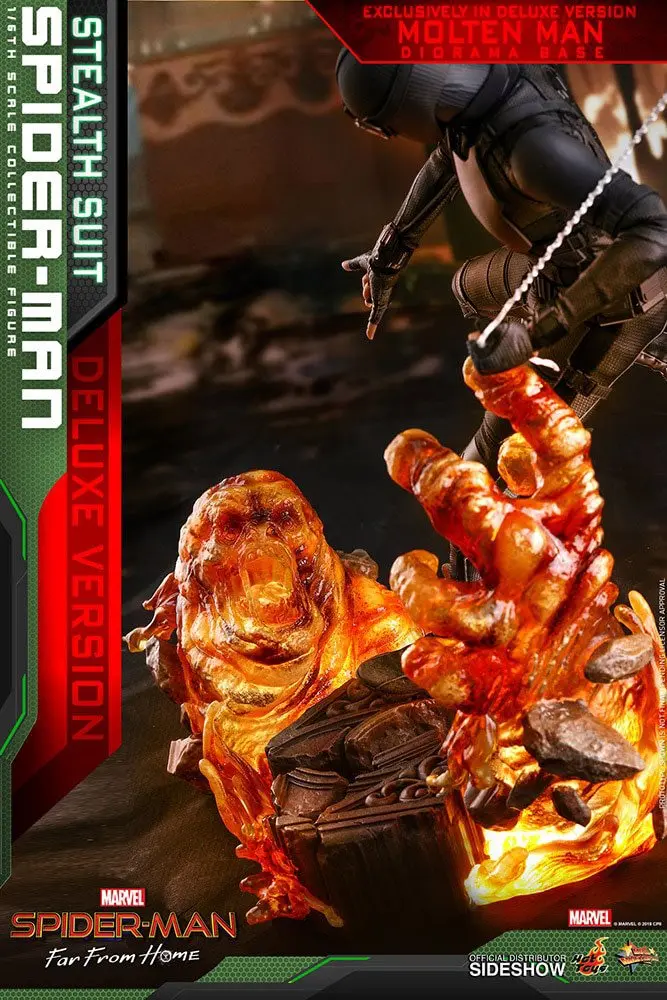 Spider-Man: Far From Home MM 1/6 Spider-Man (Stealth Suit) Deluxe Version akciófigura 29 cm termékfotó