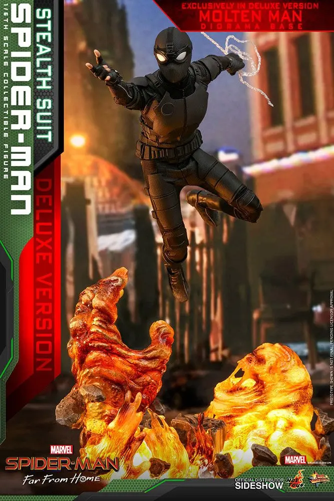 Spider-Man: Far From Home MM 1/6 Spider-Man (Stealth Suit) Deluxe Version akciófigura 29 cm termékfotó