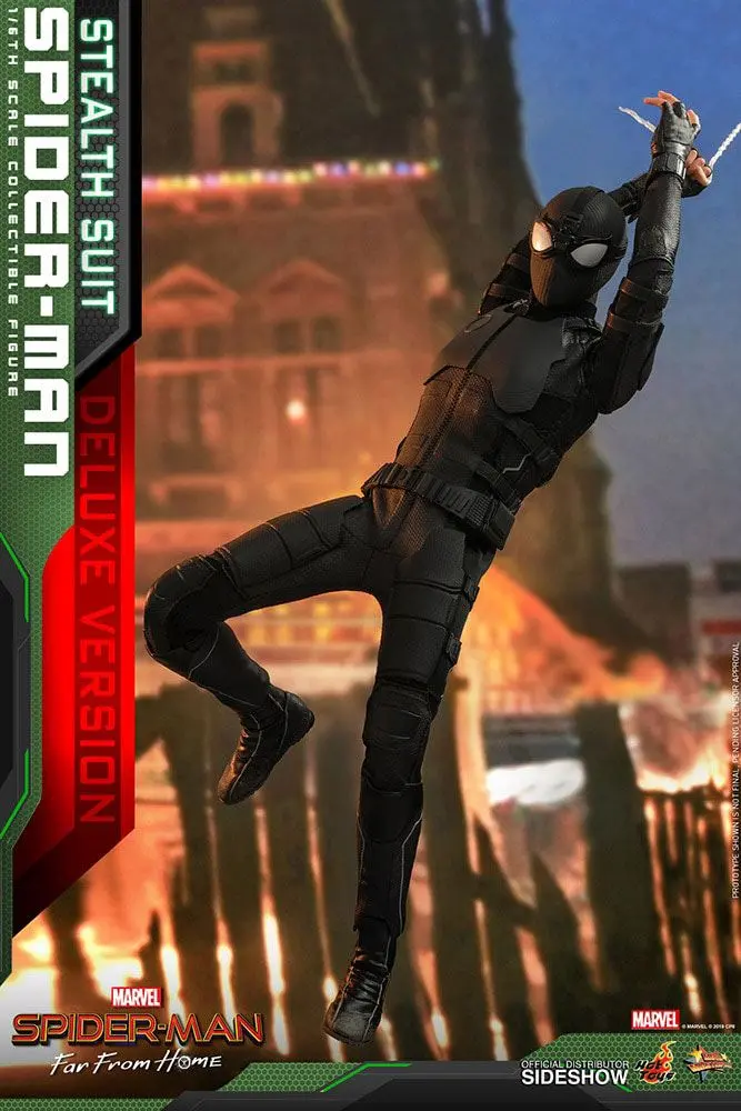 Spider-Man: Far From Home MM 1/6 Spider-Man (Stealth Suit) Deluxe Version akciófigura 29 cm termékfotó