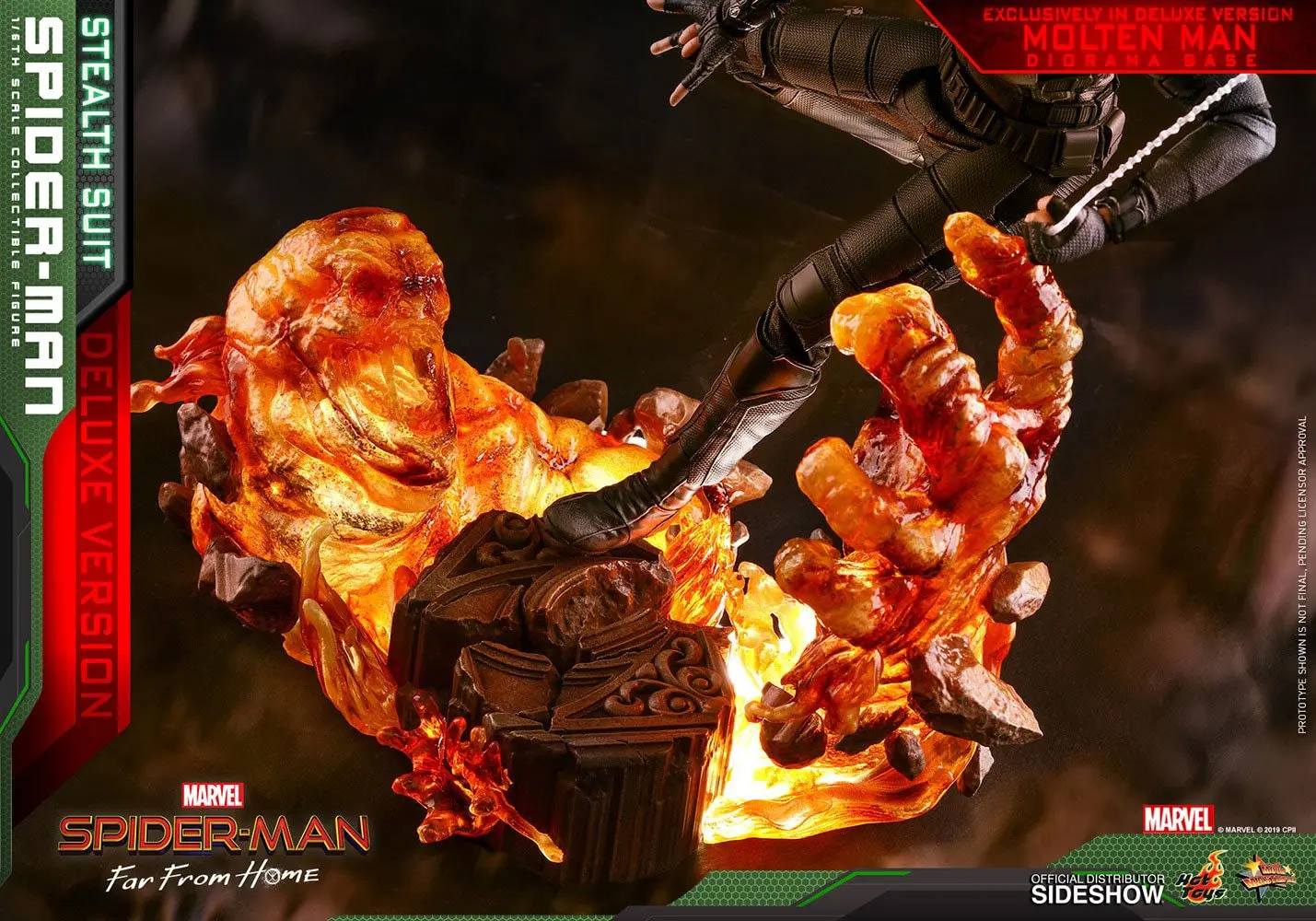Spider-Man: Far From Home MM 1/6 Spider-Man (Stealth Suit) Deluxe Version akciófigura 29 cm termékfotó