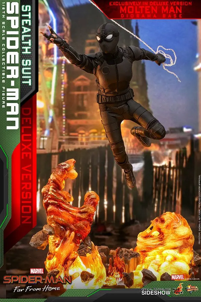 Spider-Man: Far From Home MM 1/6 Spider-Man (Stealth Suit) Deluxe Version akciófigura 29 cm termékfotó