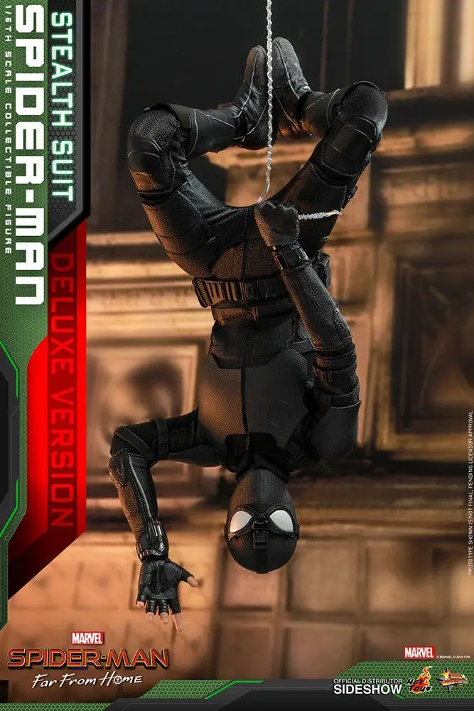 Spider-Man: Far From Home MM 1/6 Spider-Man (Stealth Suit) Deluxe Version akciófigura 29 cm termékfotó