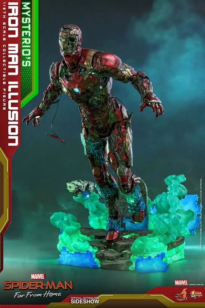 Spider-Man: Far From Home MMS PVC 1/6 Mysterio's Iron Man Illusion akciófigura 32 cm termékfotó
