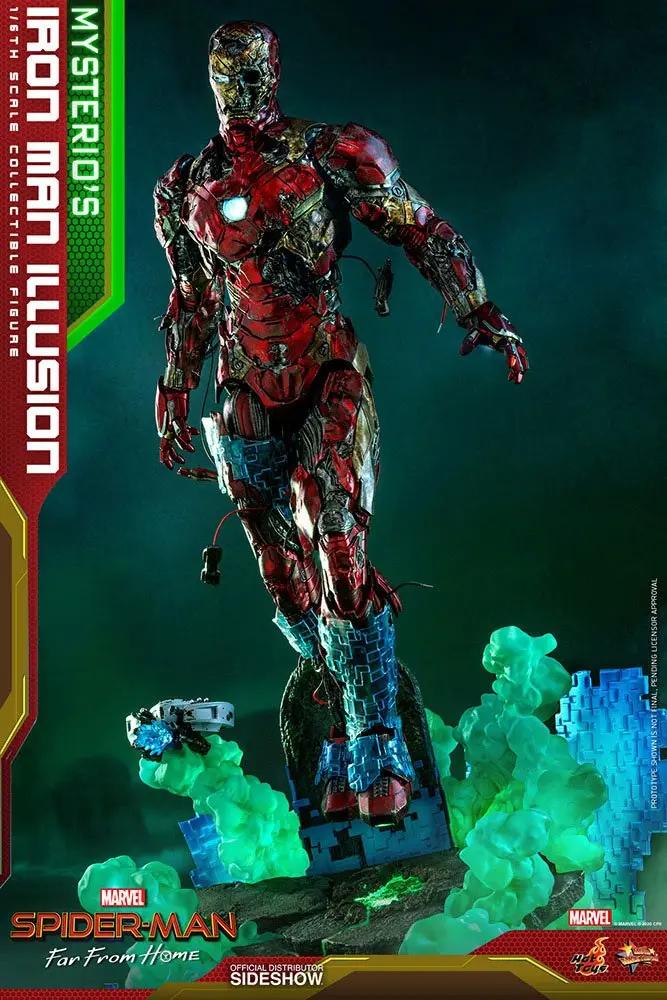 Spider-Man: Far From Home MMS PVC 1/6 Mysterio's Iron Man Illusion akciófigura 32 cm termékfotó
