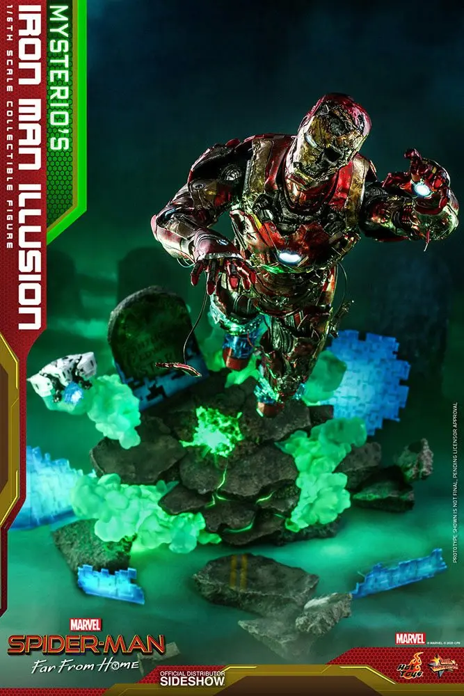 Spider-Man: Far From Home MMS PVC 1/6 Mysterio's Iron Man Illusion akciófigura 32 cm termékfotó
