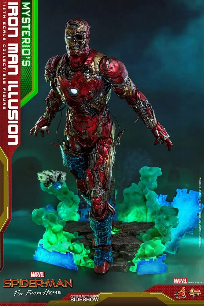 Spider-Man: Far From Home MMS PVC 1/6 Mysterio's Iron Man Illusion akciófigura 32 cm termékfotó